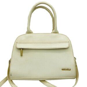Liz Claiborne Handbag Womens White Cream Purse Shoulder Bag  Zip Pocket